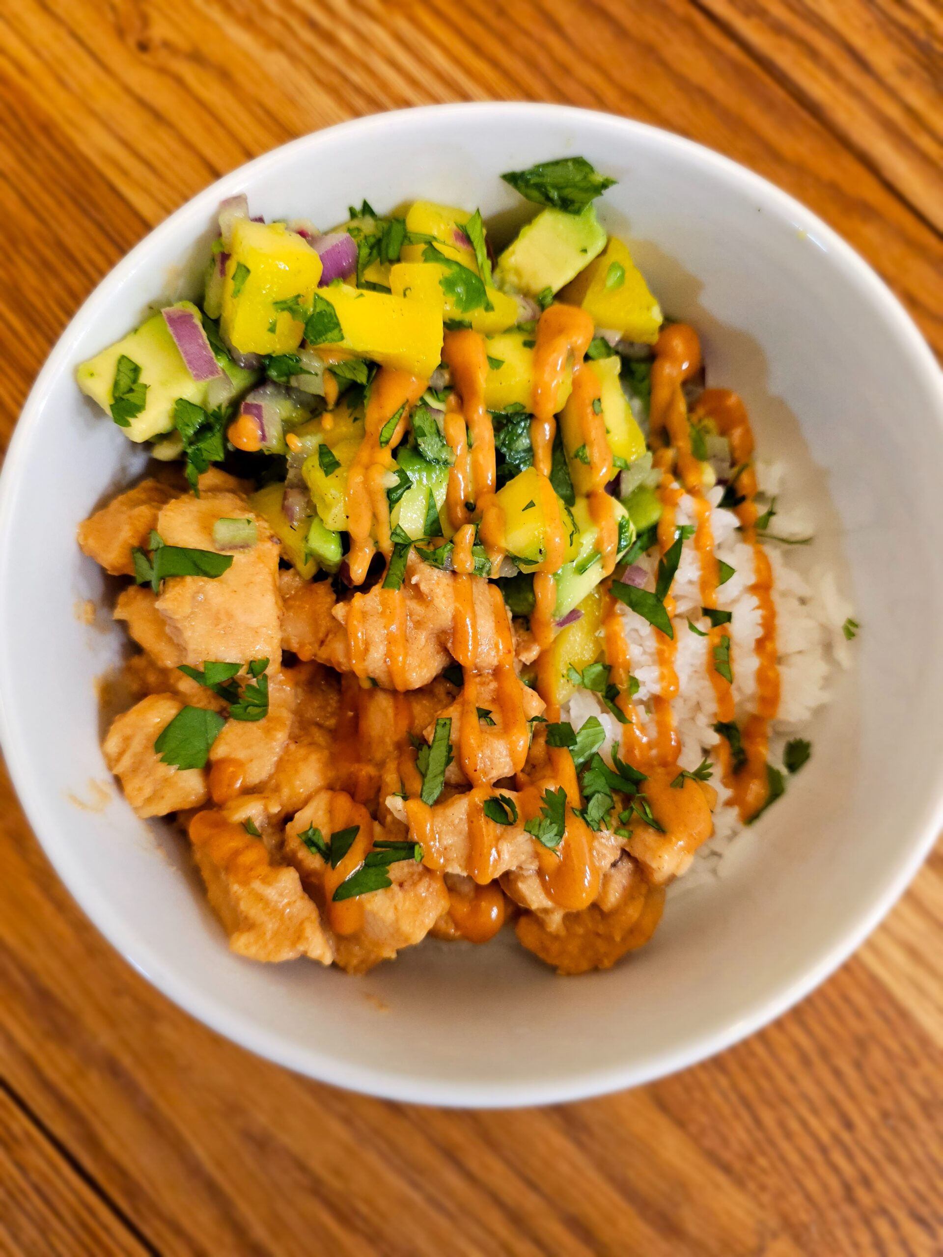Gluten-Free Spicy Thai Peanut Chicken Bowl