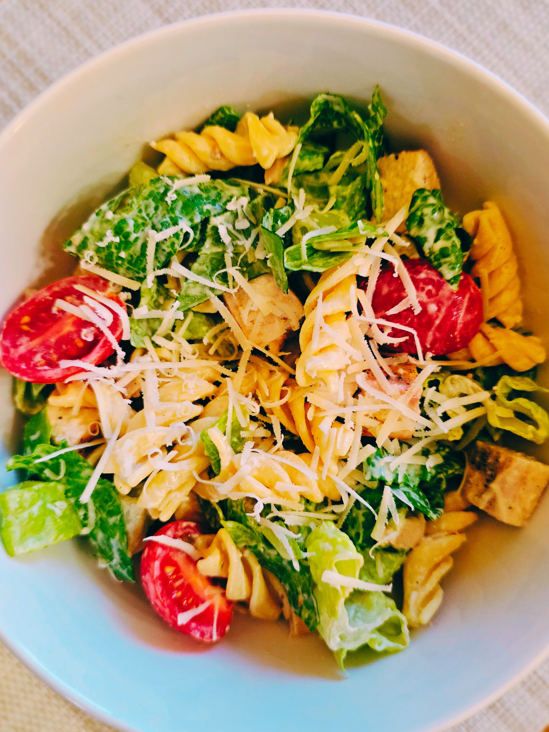 Gluten-Free and Dairy-Free Pasta Caesar Salad