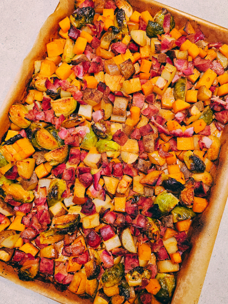 Easy Sausage and Apple Sheet Pan Dinner
