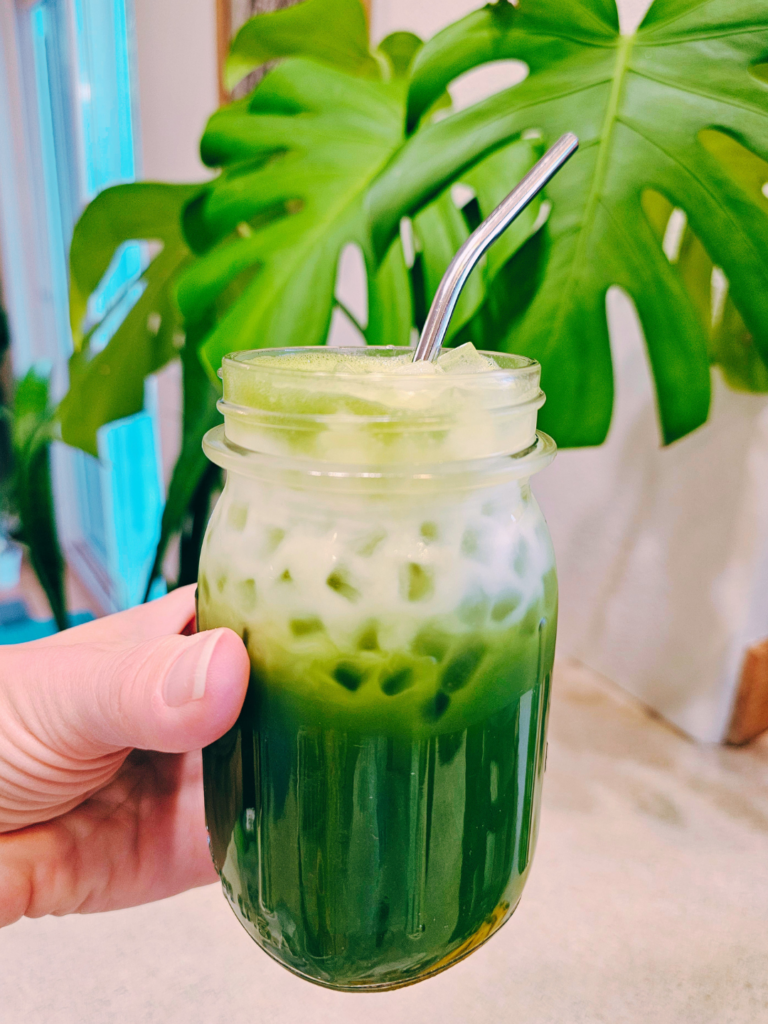 Iced Aloha Matcha Latte