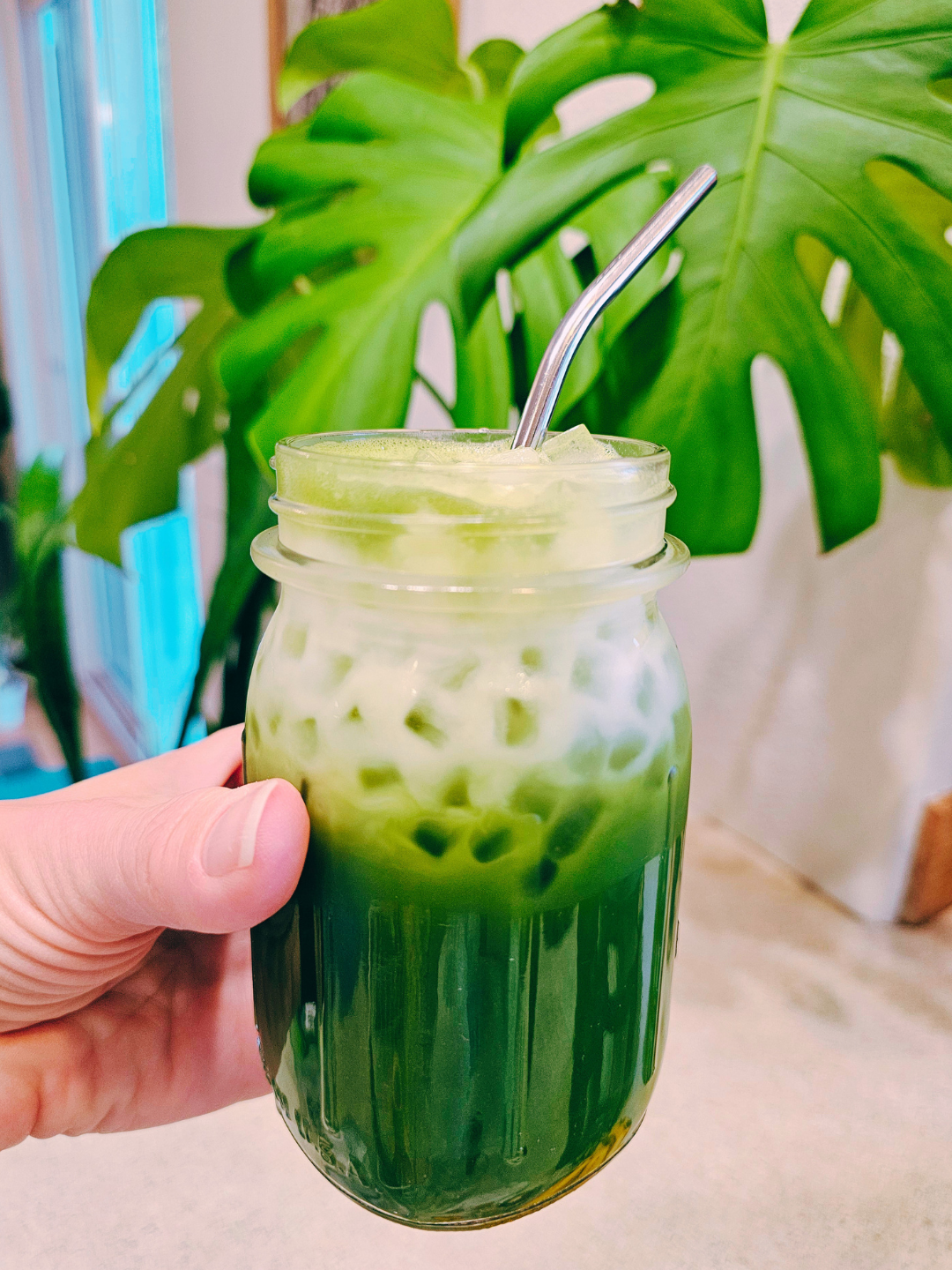 Iced Aloha Matcha Latte