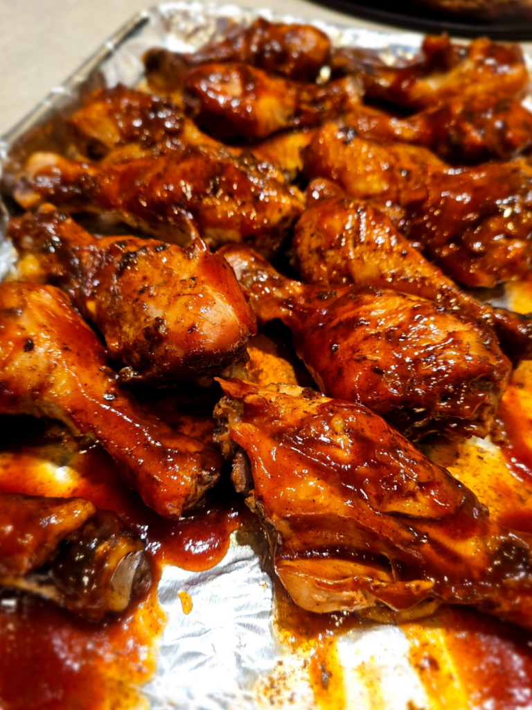 Easy BBQ Chicken Wings and Drumsticks
