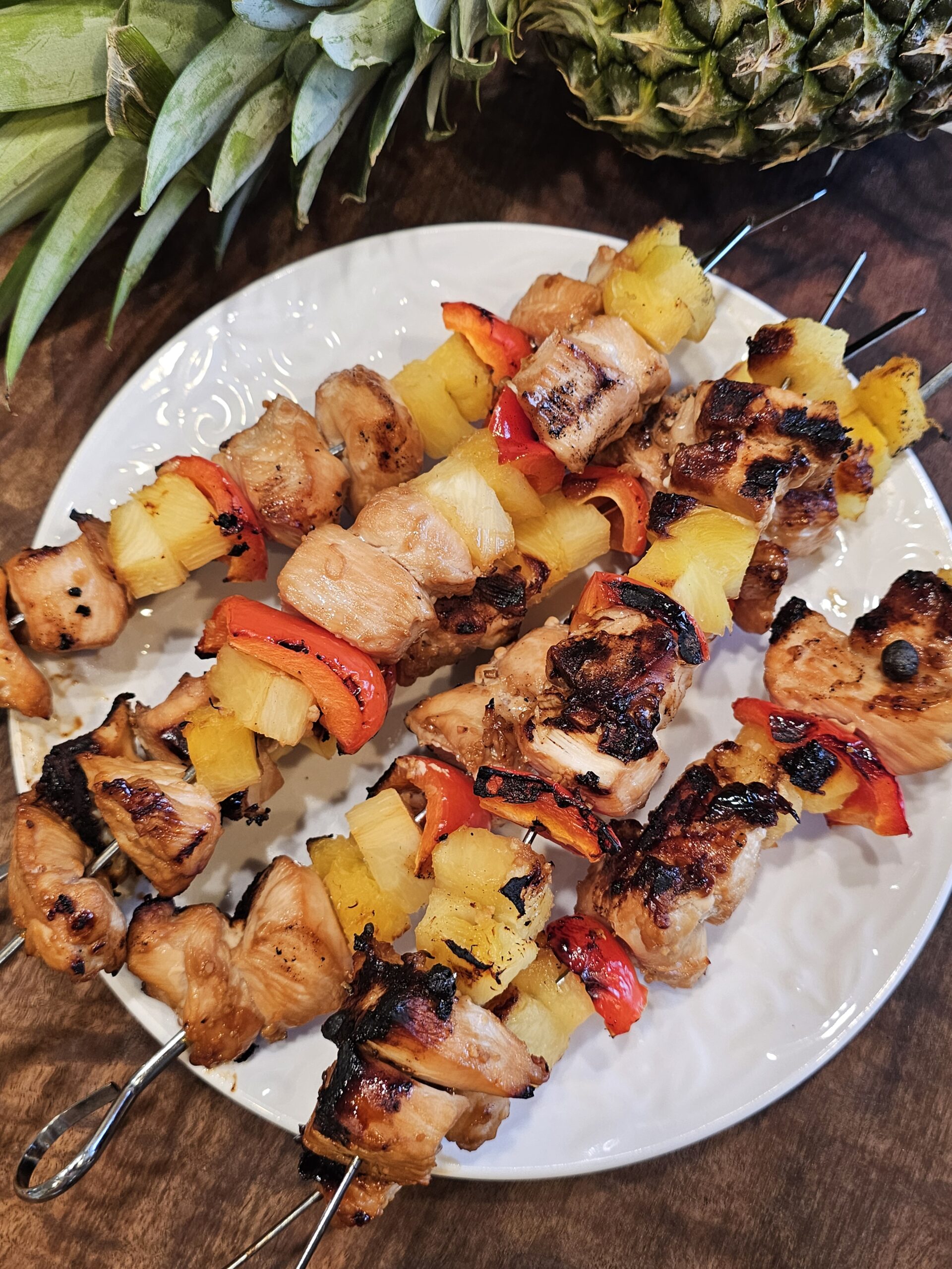 Hawaiian Teriyaki Chicken Skewers